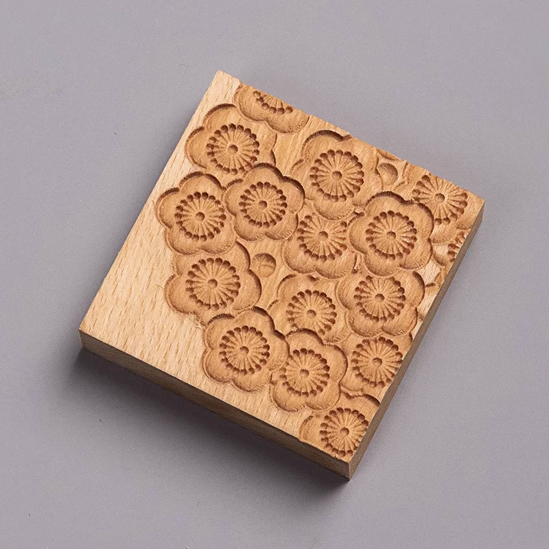 

Japanese wagashi basic Flower leaf board fruit practice corrugated wood mold for wagashi fruit making