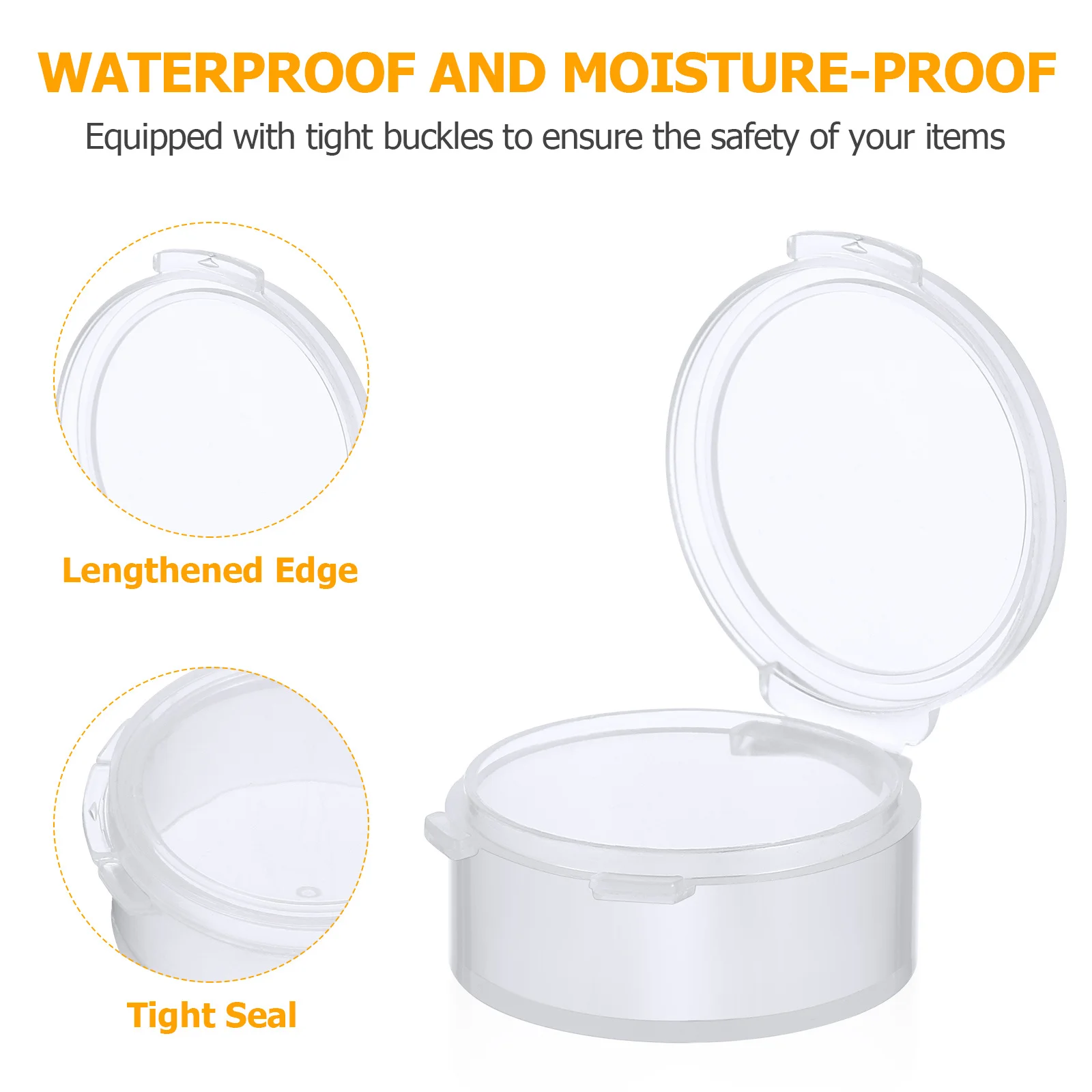 Estuches para tapones para los oídos de 20 piezas, Mini contenedores transparentes para joyería, cajas organizadoras pequeñas, almacenamiento de cuentas, almacenamiento portátil compacto para tapones para los oídos