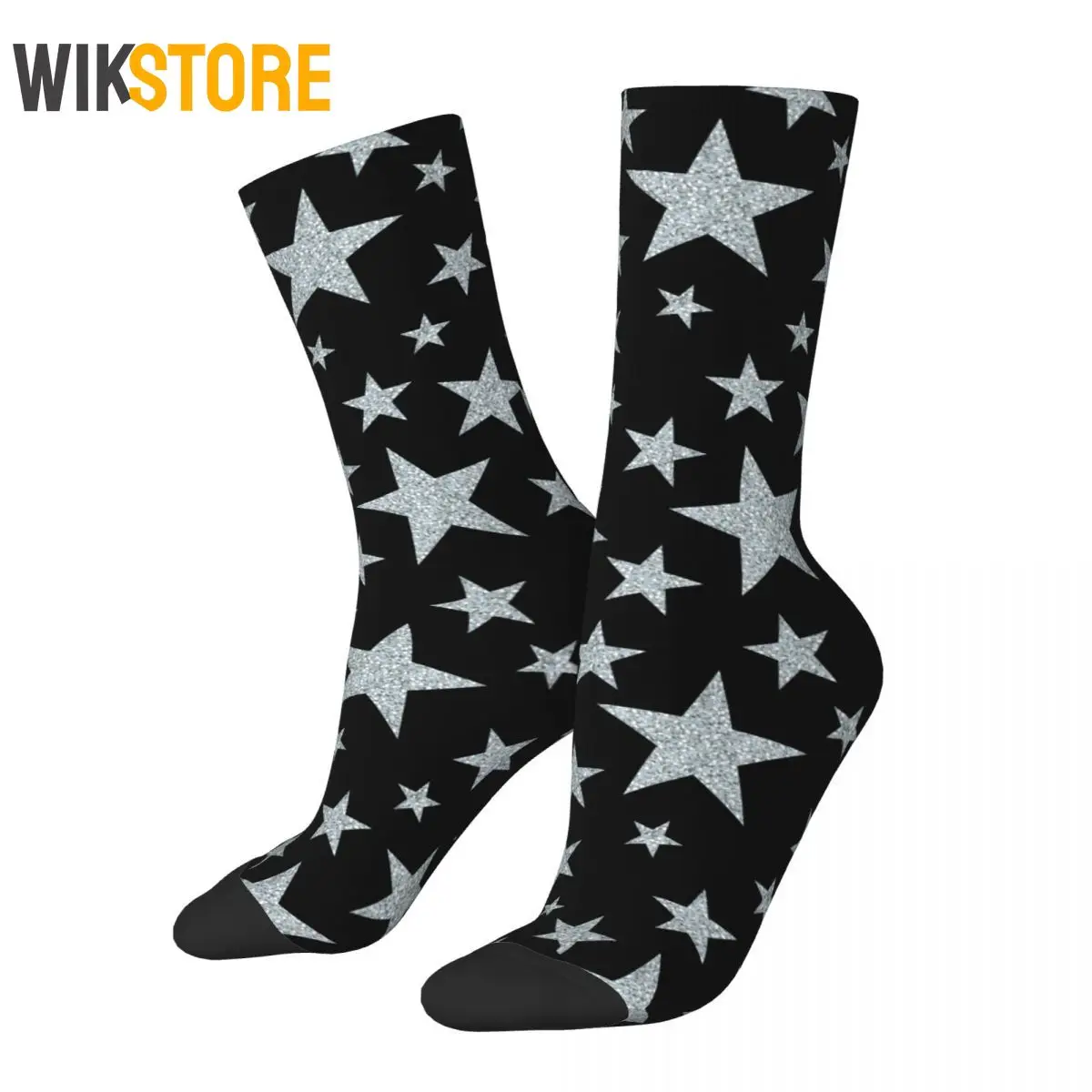 

New Men's Socks Casual Stars Pattern Sock Fashion Skateboard Women Socks Spring Summer Autumn Winter Breathable Sock