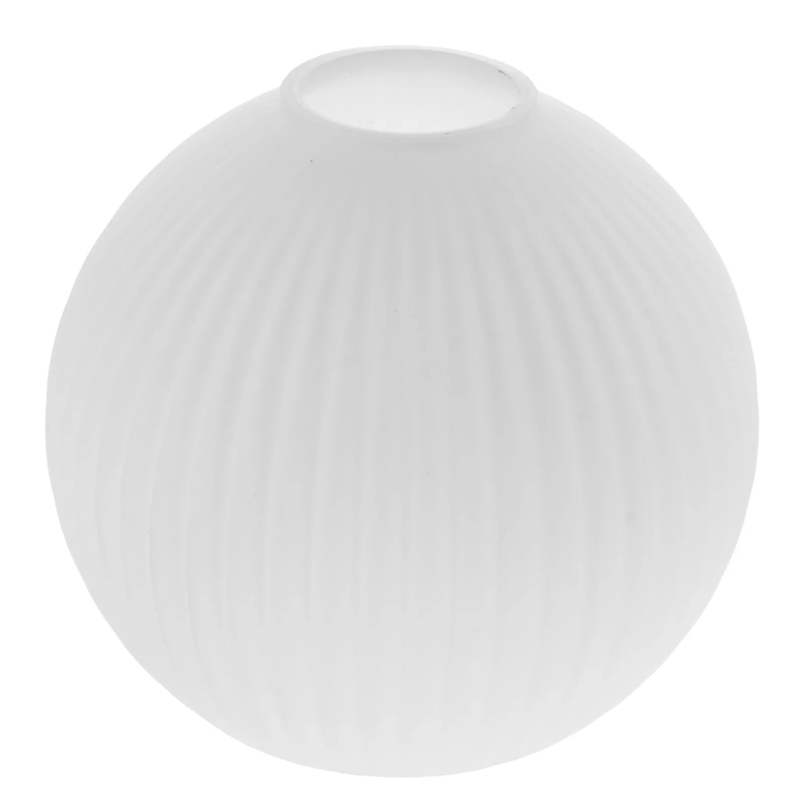 

Glass Lamp Shade Striped Flat Mouth Milky White Globe Replacement Pendant Ceiling Light Cover Decor Lamp Shade Covers