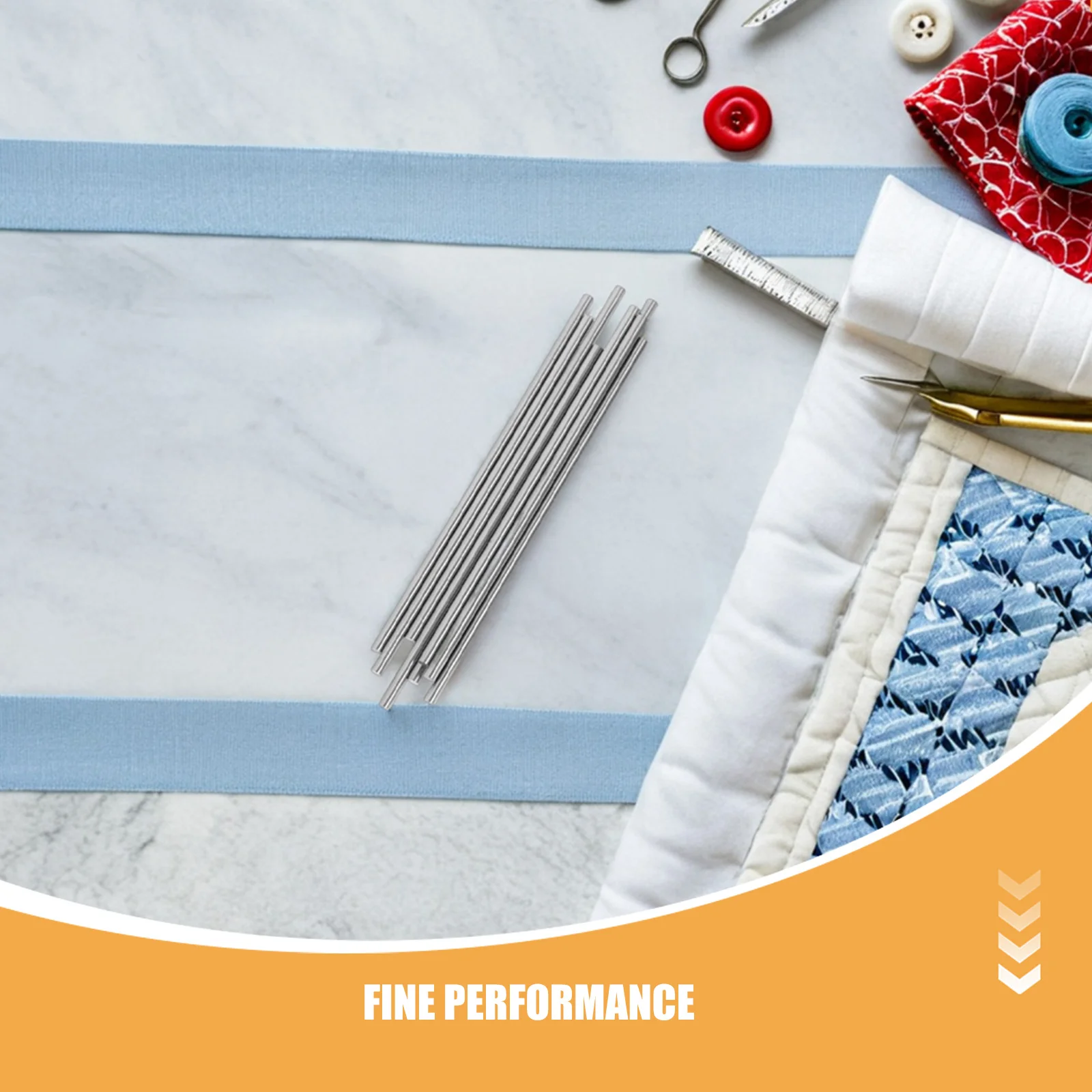 20Pcs Metal Blocking Rods 5.89inch for Crochet Knitting Projects Secure Hold Smooth Finish Yarn Protection Pins Set