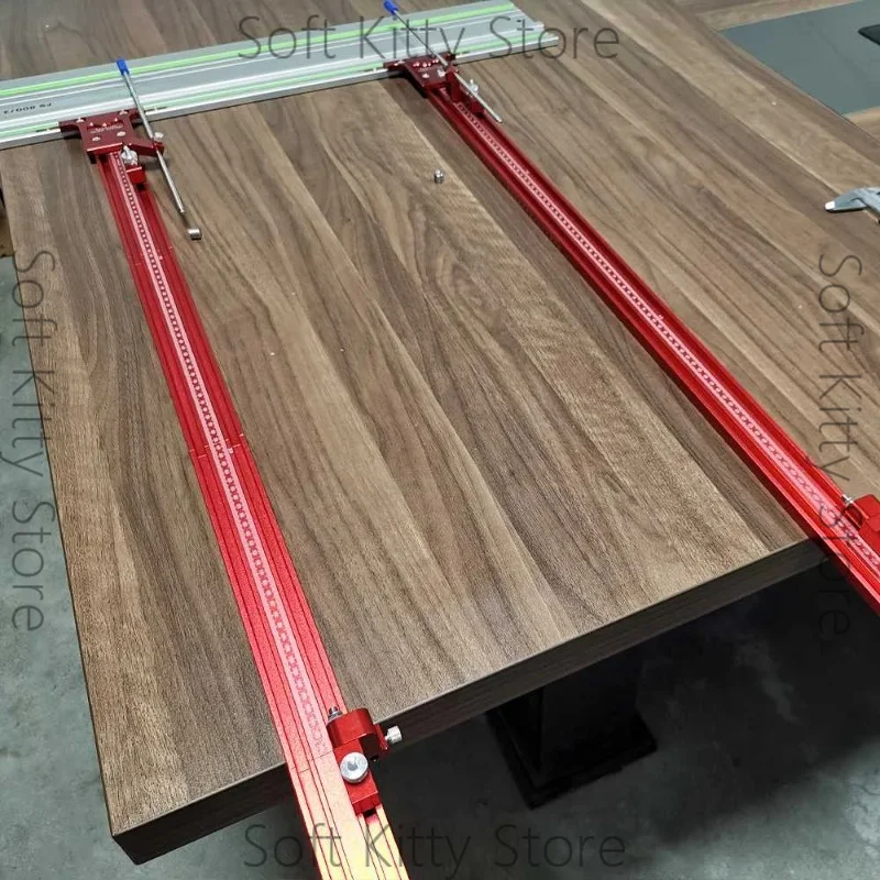 mm/inch Type Aluminum Alloy Parallel Guide System for Repeatable Cuts for Track Saw Rail Fit