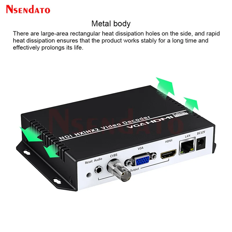 4K UHD RTSP RTMP SRT UDP H.265 H.264 мультипросмотр протоколов видео потоковый Ip к VGA HDMI NDI HX потоковый видеоплеер декодер