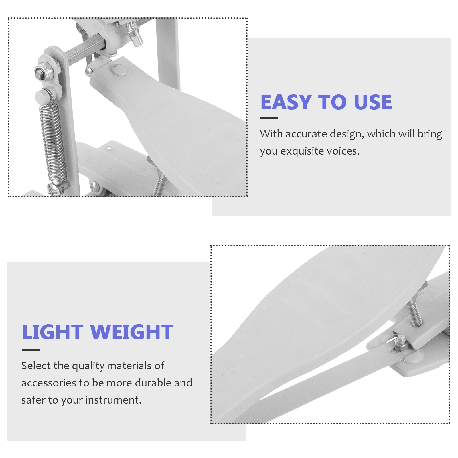 

Single Hammer Drums Bass Pedal Metal Kit Beater Parts Durable Materials Craftsmanship Jazz Electronic Drums Practice Accessories
