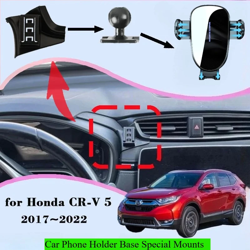 Für Honda CR-V 5 CRV Hybrid 2017 2018 2019-2022 Air Vent Auto Handy Halterung Schwerkraft Stehen auto Halterung Zubehör