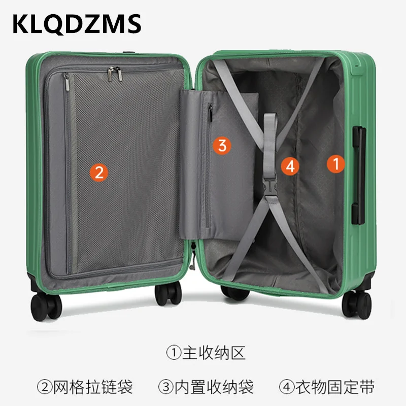 Klqdzms 20 "24Inch Abs + Pc Bagage Stevige En Duurzame Boarding Box Heren Trolley Case Dames Wachtwoord Box Rollende Koffer