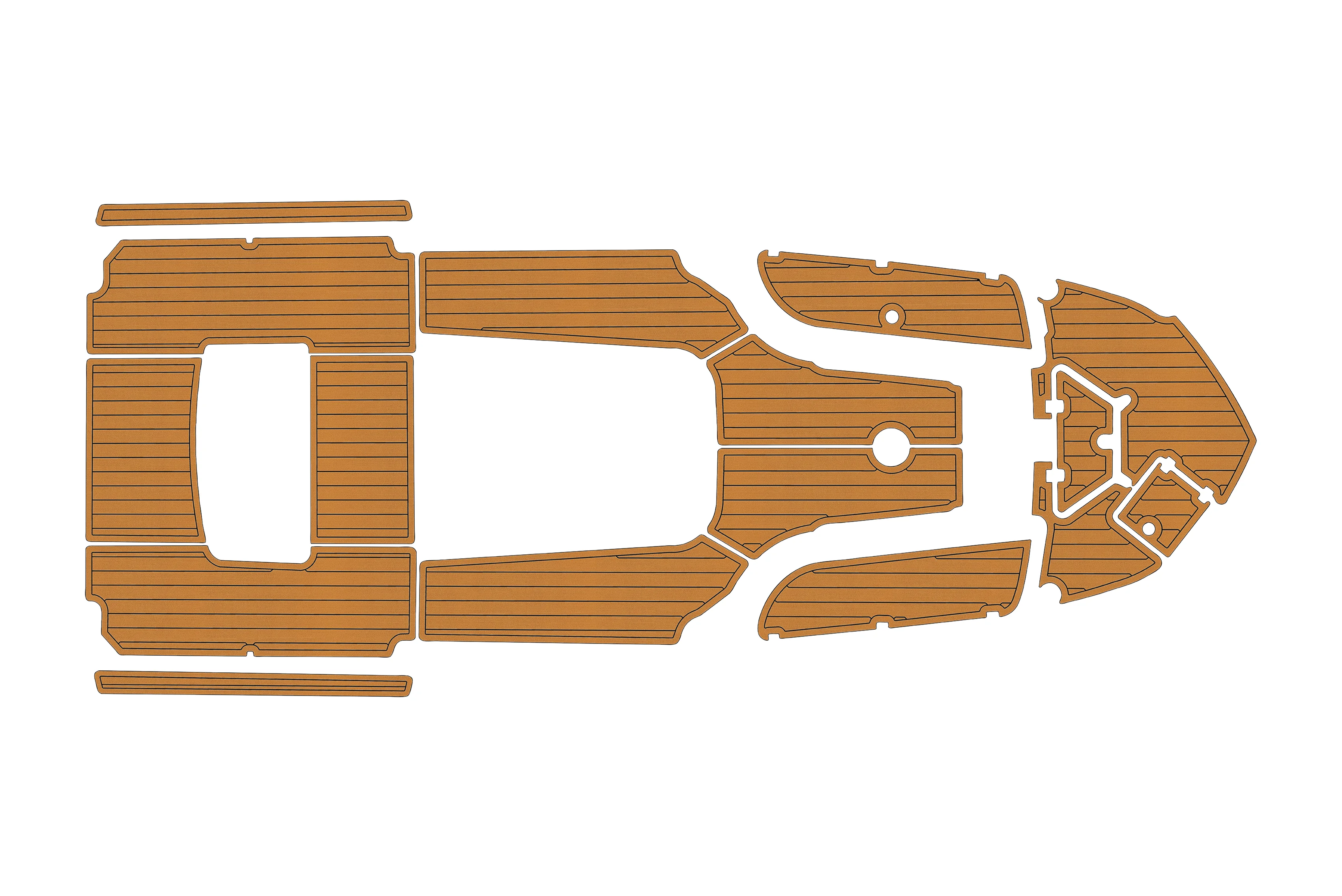 

Нескользящий коврик из морского искусственного тикового EVA - 2021 Nauticstar 252, гибридный самоклеящийся коврик для палубы лодки 1/4 дюйма (6 мм), для кокпита и палубы