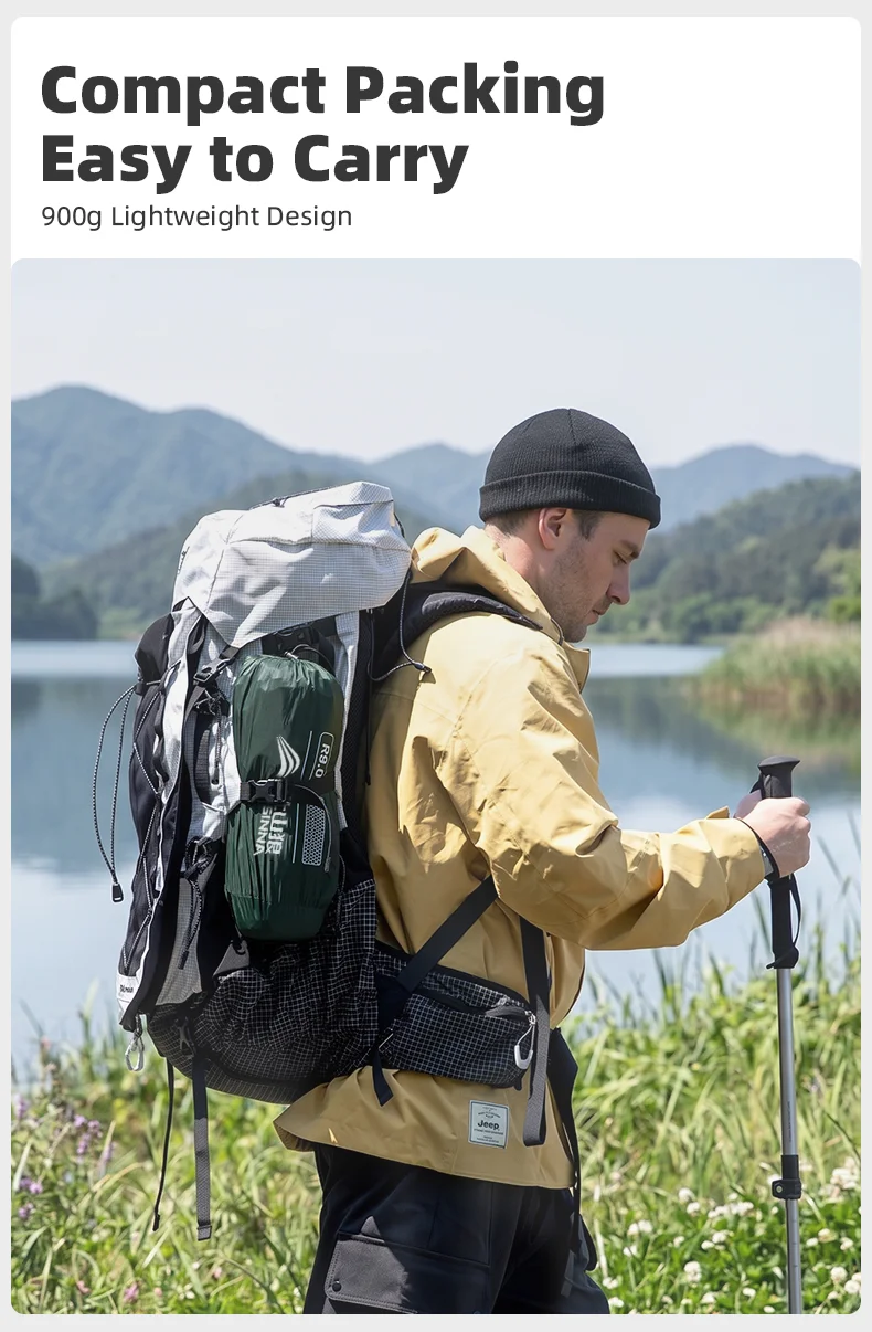 BISINNA 9.0 Hochwertige Aufblasbare Isomatte Ultraleicht 20D Nylon Luftmatratze für Outdoor Wandern Backpacking Camping – Detail 9