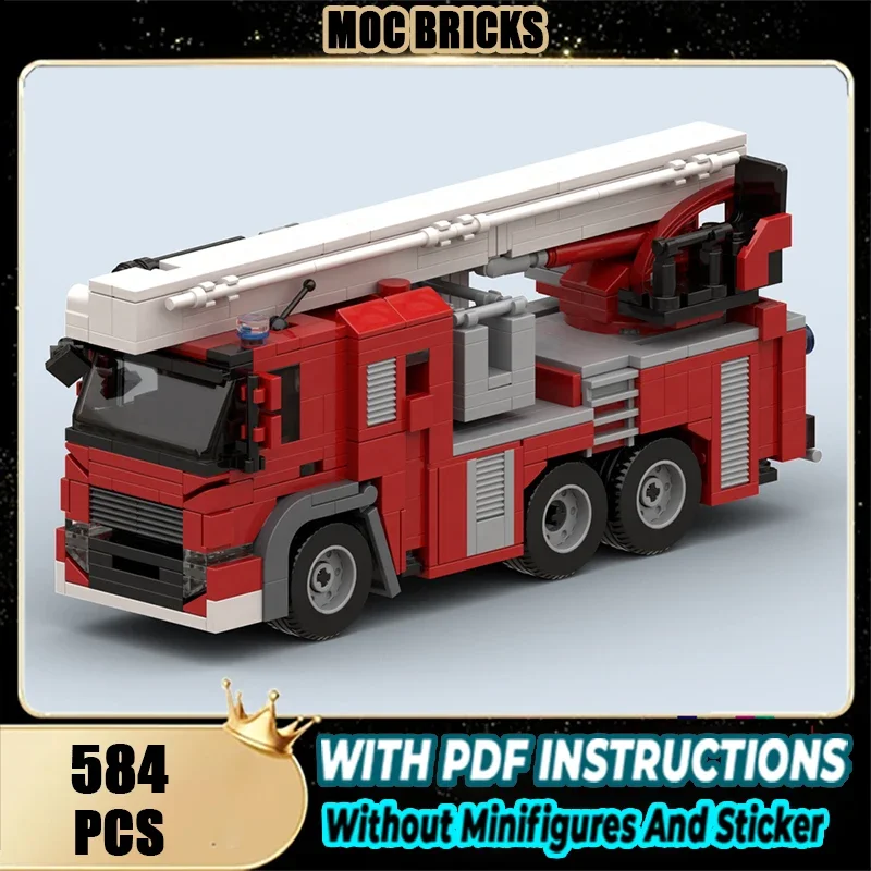 

Moc Building Blocks Fryslân Fire Aerial Platform Technology Modular Bricks Model Gifts Christmas Toys DIY Sets Assembly！