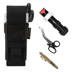 RHINO RESCUE Tourniquet Holsters Pouch With Metal Tourniquet,Scissors, Tactical Tourniquet Holder Molle Pouch Camping