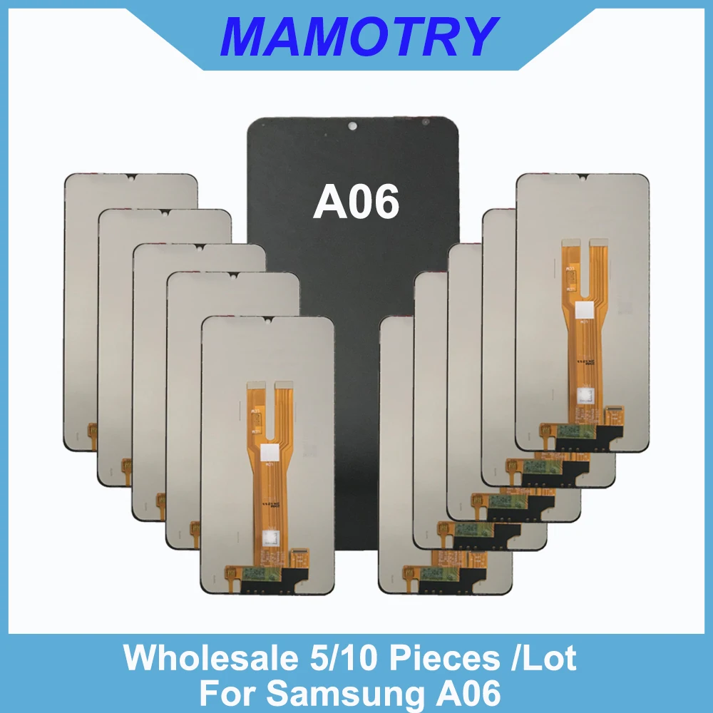 Оптовая продажа 5/10 шт./лот для Samsung A06 ЖК-дисплей с сенсорной сборкой A065 A065F A065M SM-A065F/DS