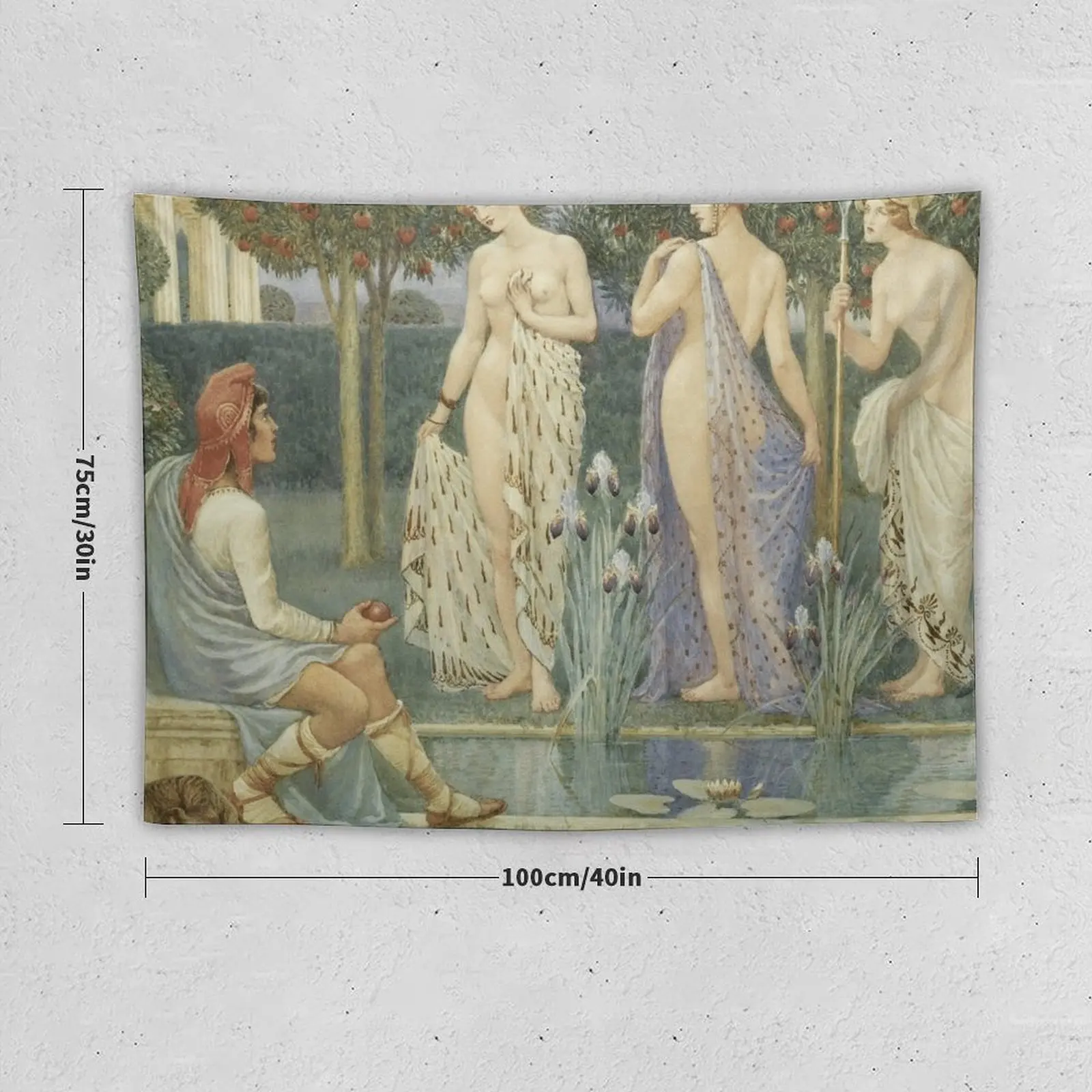 Walter Crane, The Judgment of Paris Tapestry Home Decor Accessories Wallpapers Home Decor Tapestry