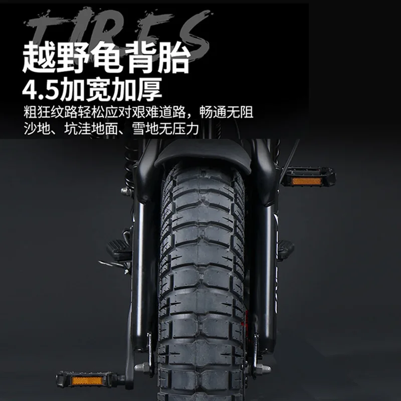 1000W SUPER73  Off-road Electric Bicycle Fat Tire Top Speed 45km/h QLKJ