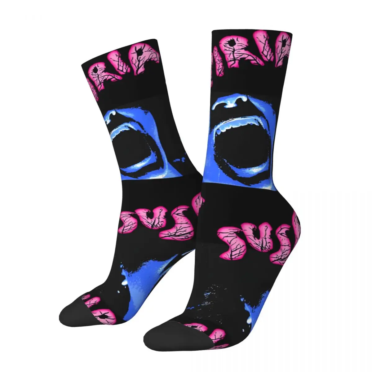 Crazy compression Impressive Sock for Men Harajuku Suspiria Seamless Pattern Crew Sock Casual