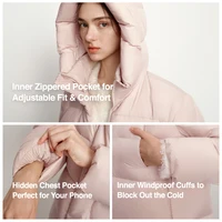 Semir Long Down Jacket Women Waterproof Hooded Coat 2025 Winter New Loose Girls' Jacket Multi-Color Thicken Windbrake Down Coat 4