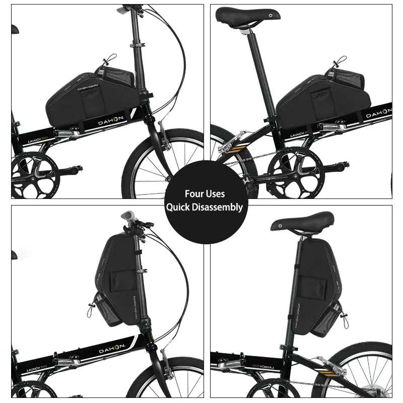 DAHON Bike Bag Crossbar Front Beam Top Tube Bags Head Bags Folding Bicycle Bag p8 Cycling Gear Accessories