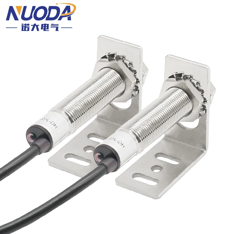 NUODA M12 Laser Beam Diffuse Reflection Photoelectric Sensor Switch Detective Distance 20M PNP NO NPN NC