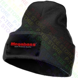 Megabass Logo Japan Premium Knitted Beanie Hat Beanies Cap Retro Splicing Streetwear