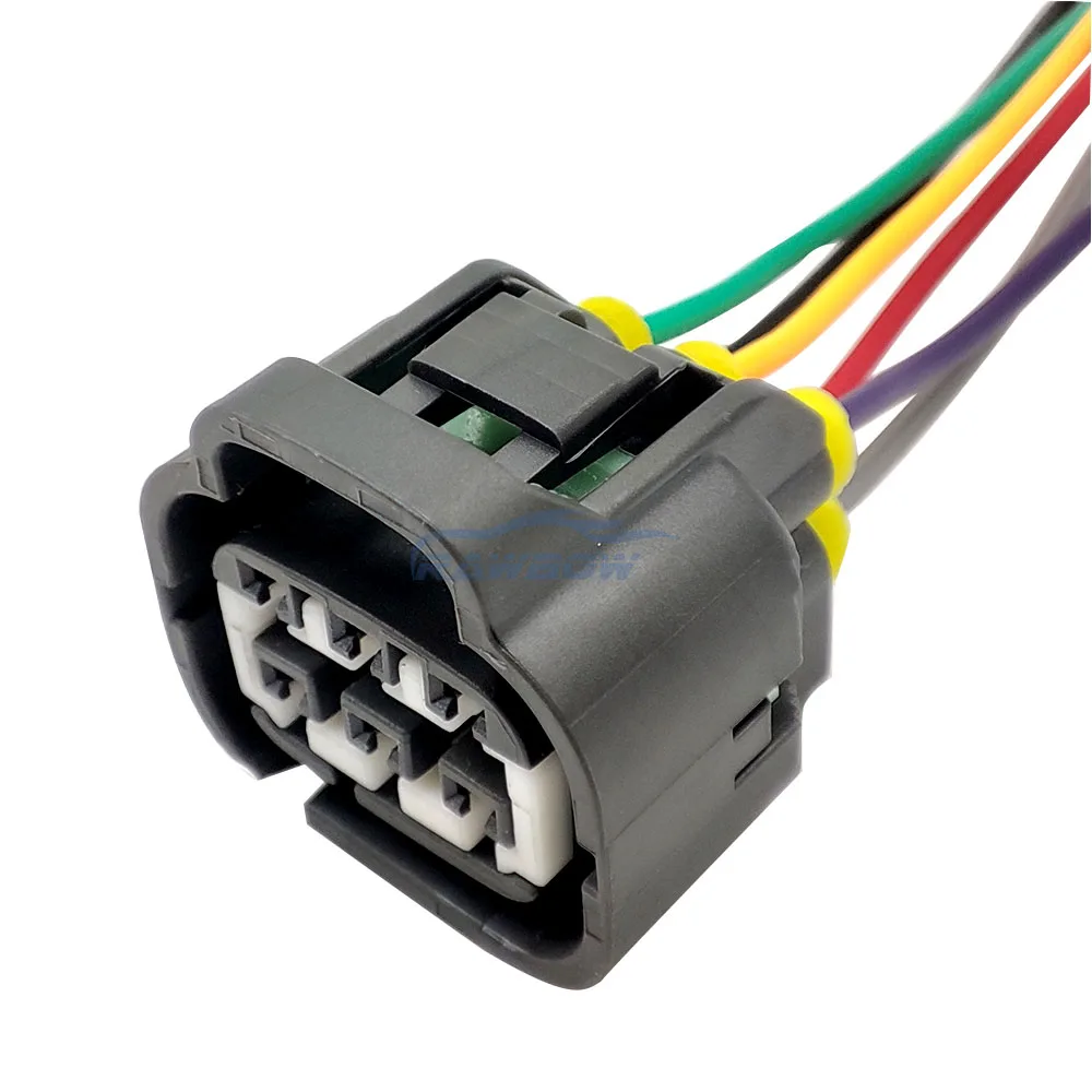 Impermeável Auto Botões Conector de Cablagem Elétrica, Conector Fêmea de 6 Pinos, 7283-7062-40, 0090-635, 1 Set, 5 Pin, 10 Set