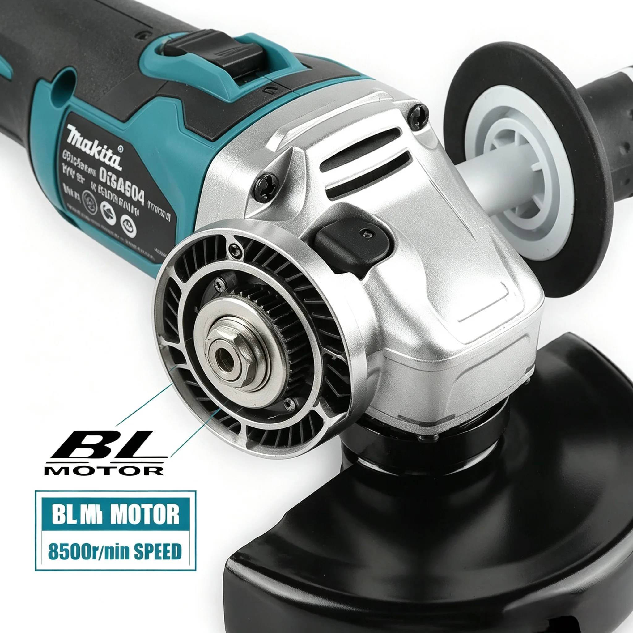 Makita DGA504 18V Cordless Brushless Angle Grinder Lithium Electric Rechargeable Polishing Cutting Machine High Power Power Tool