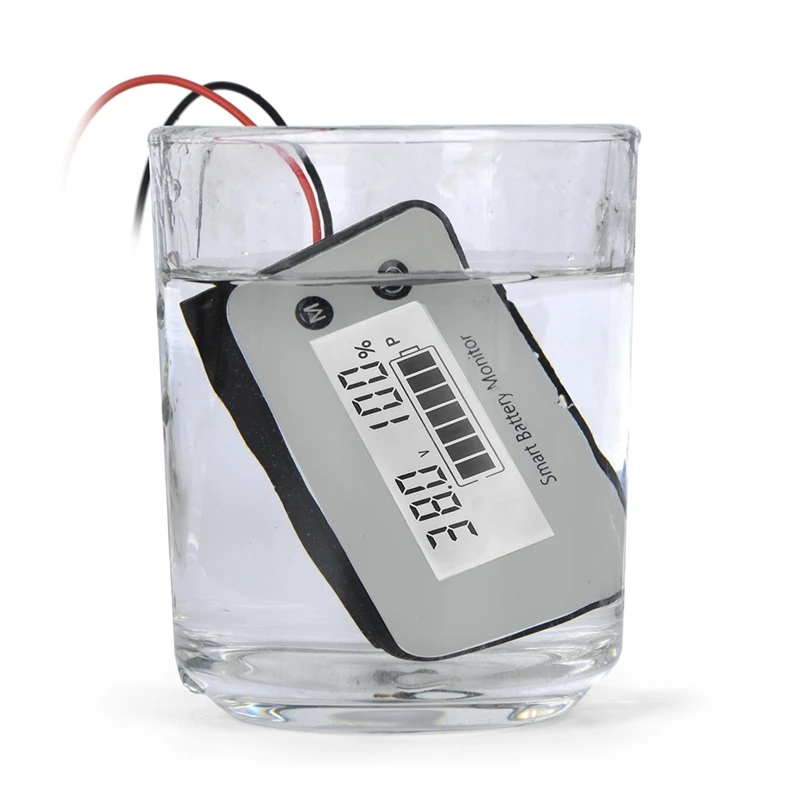 HOT SALE 7-100V Smart Battery Monitor With Bracket, Digital Battery Capacity Tester Battery Voltage Temperature Monitor