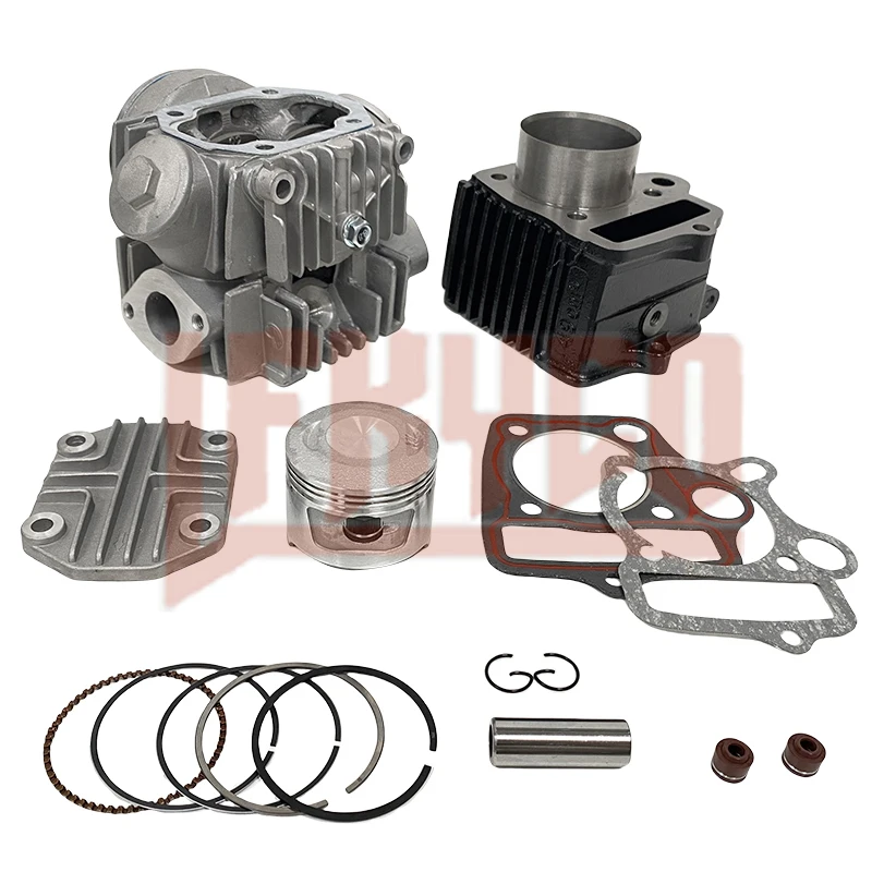 

Motorcycle 50mm Big Bore Cylinder Head Top End Rebuild Kit for Honda ATC70 CRF70 JH70 CT70 C70 TRX70 XR70 S65 Modified Motoblock