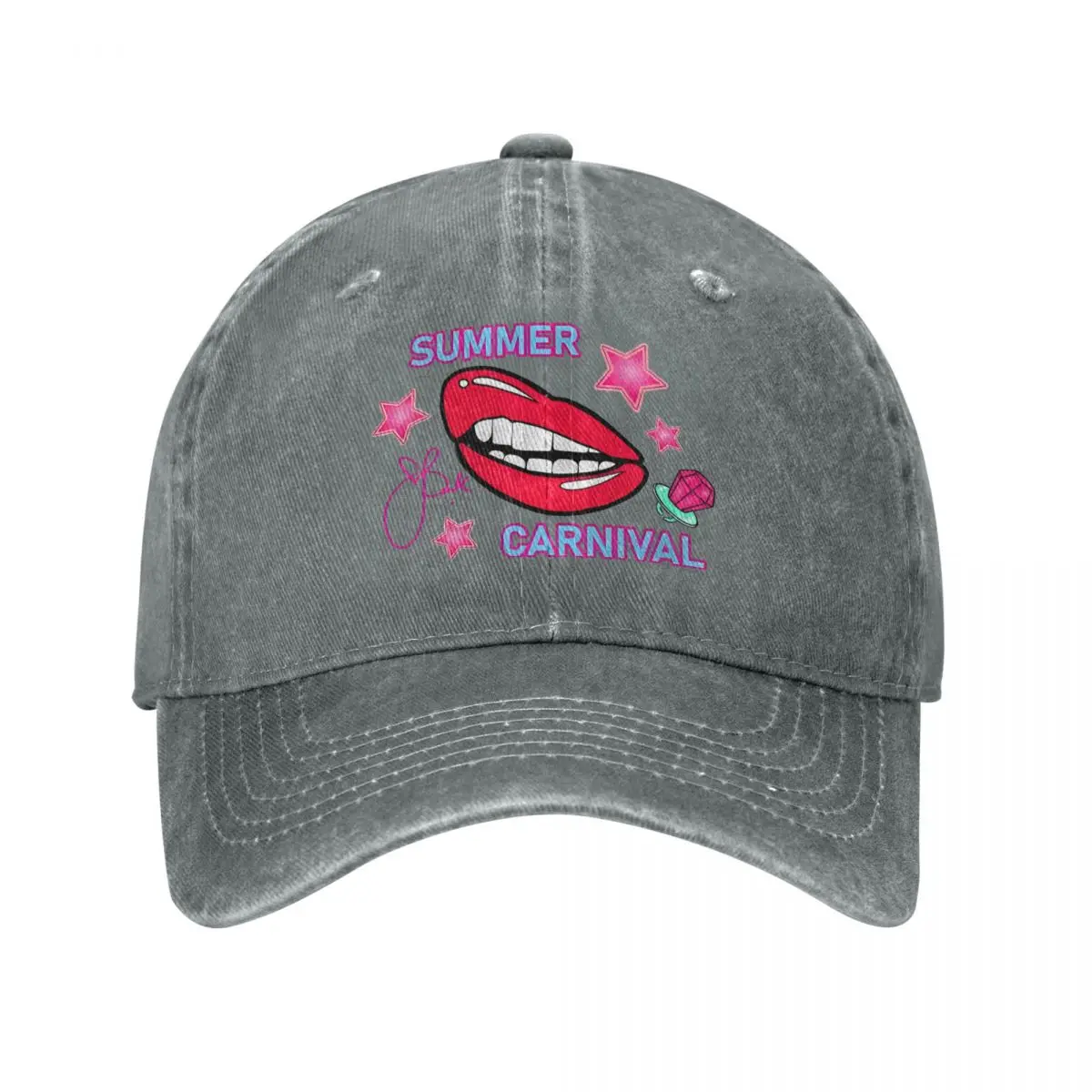 Alecia Moore topi bisbol karnaval musim panas klasik ketat dicuci P!nk Pink Singer 2024 Tour Headwear uniseks topi luar ruangan