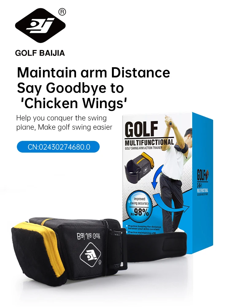 BAIJIA pelatih aksi lengan ayun Golf, alat bantu latihan koreksi posisi olahraga
