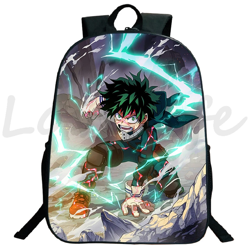 My Hero Academia Anime Mochila para meninos e meninas, mochila de grande capacidade, mochila para laptop, mochilas escolares, mochila de viagem, estudantes