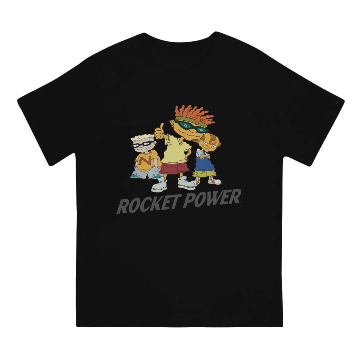 Tops 100% Cotton Leisure Sports Rocket Power Squad Goals Men's and women's T-shirts Tshirt Top image 2