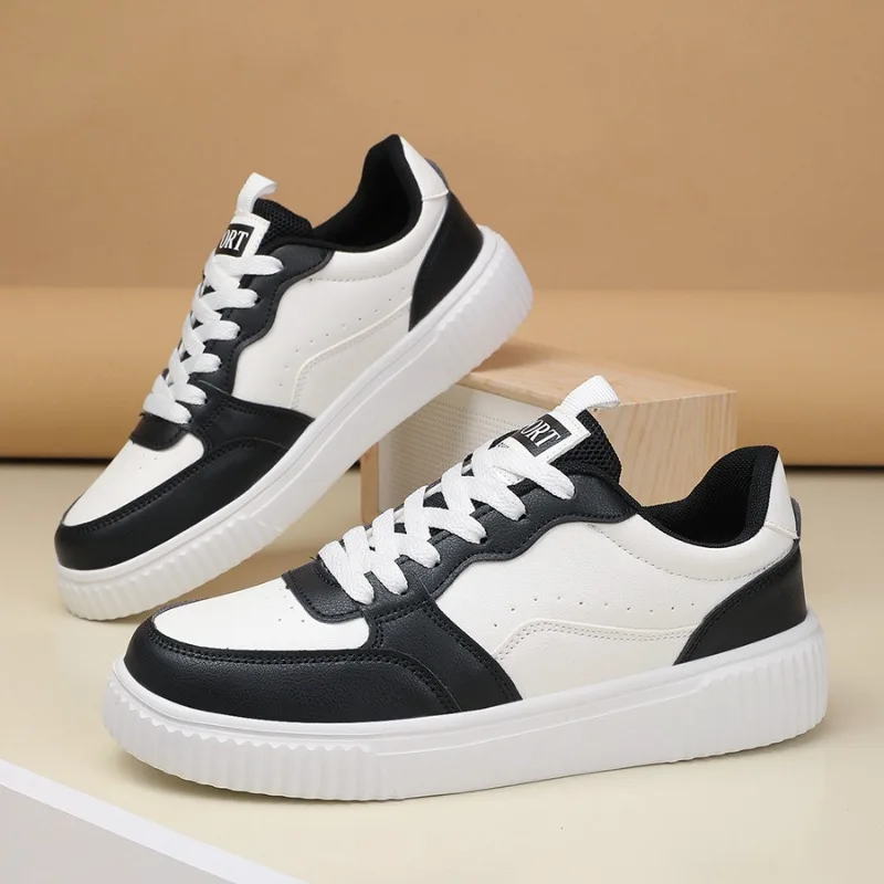 

Versatile White Shoe for Men Student Sports Shoes with Thick Soles New Couple's Shoe Anti Slip and Wear-resistant Commuting Shoe