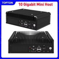 Topton Solid Firewall Mini PC Intel i3 N305 N100 2x/1x 10G LANs SFP+ 2x2.5G i226-V, Computer NVMe 2*SATA Proxmox NAS Home Server