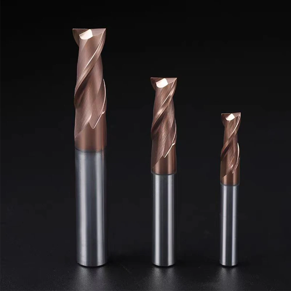 Carbide End Mill 2 3 4 5 6 8 10 12mm 2Flute 4Flute Milling Cutter Alloy Coating Tungsten Steel Cutting Tool CNC maching Endmills