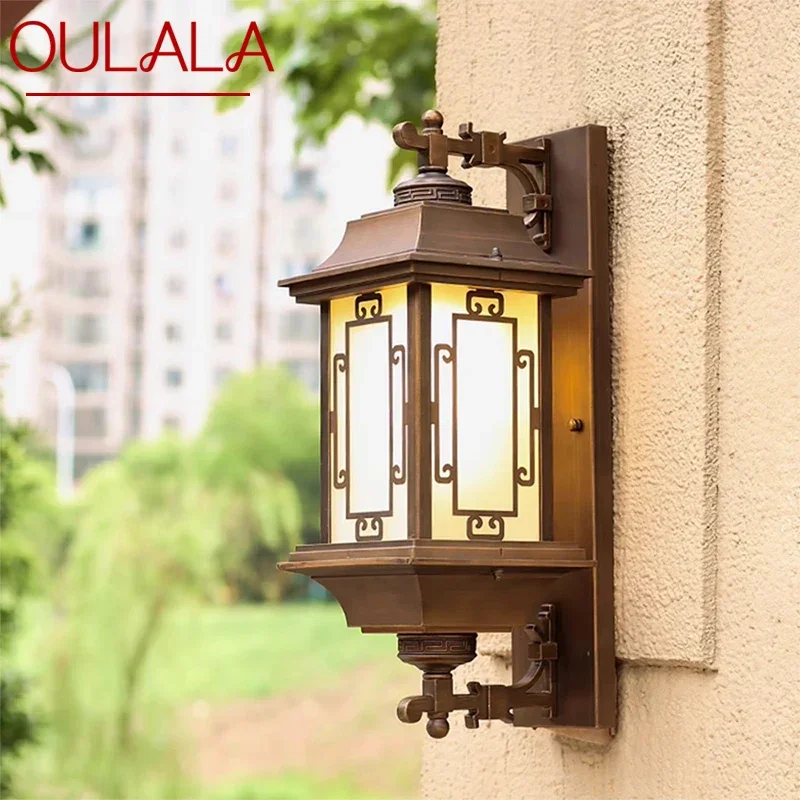 

OULALA Contemporary LED Outdoor Wall Lamps Electric Simplicity Waterproof Balcony Hallway Courtyard Villa Gate Hotel