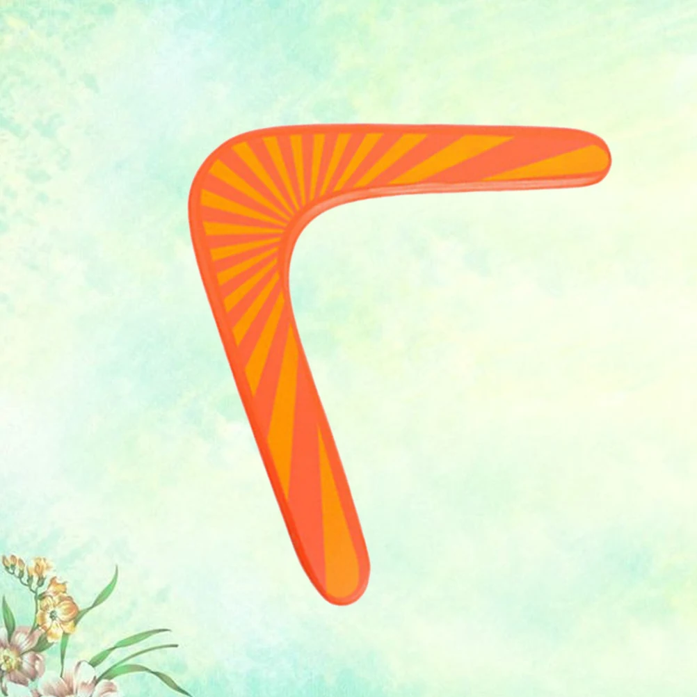 Hölzerne Bumerang, handgefertigte Farbe, Outdoor-Sportausrüstung, fliegendes Spielzeug, Geschenk für Kinder und Erwachsene, Outdoor-Spielzeug, hölzerne Bumerang