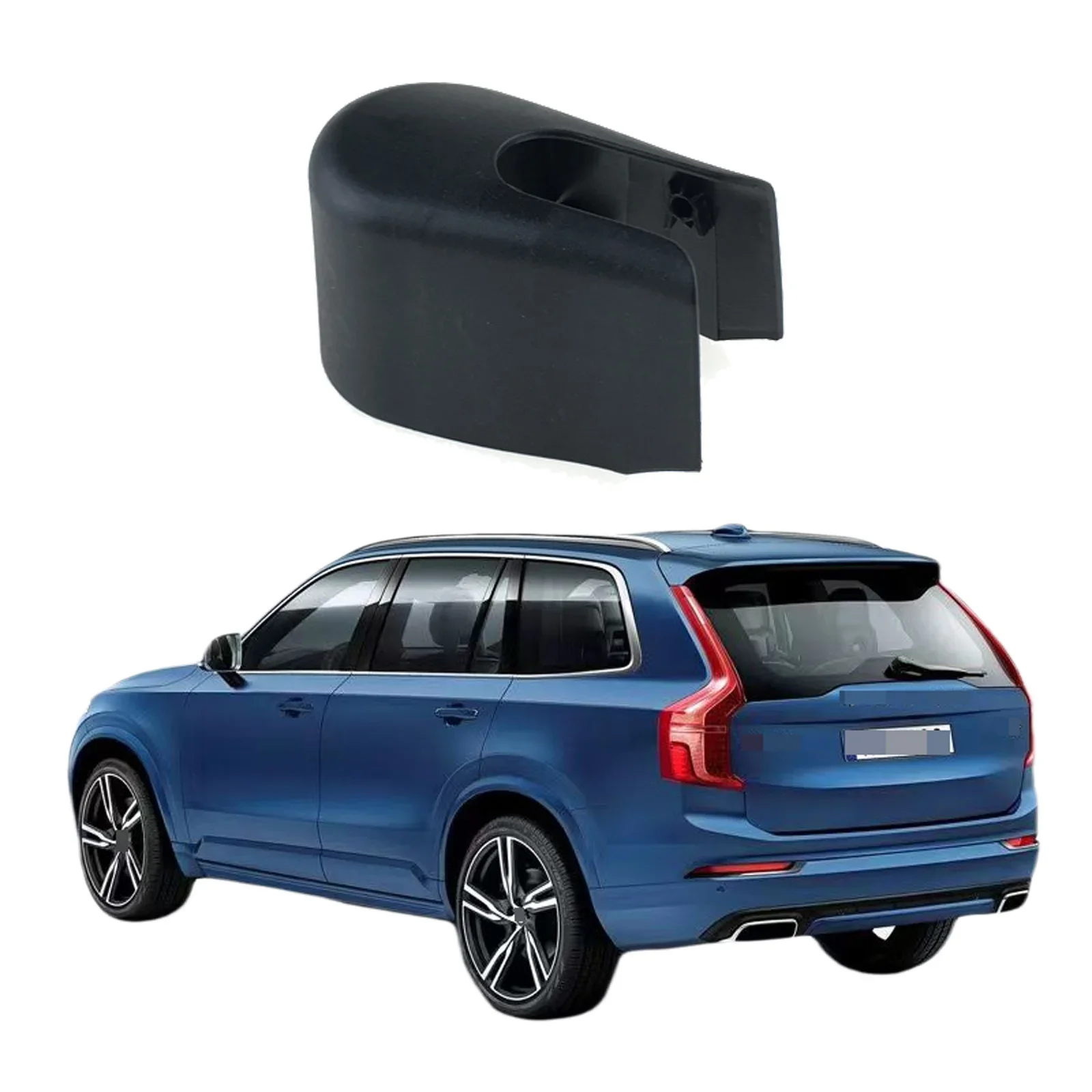 

For Volvo XC90 2015-2018 V40 V60 V90 Car Accessories Rear Windshield Windscreen Washer Wiper Arm Nut Cover Cap