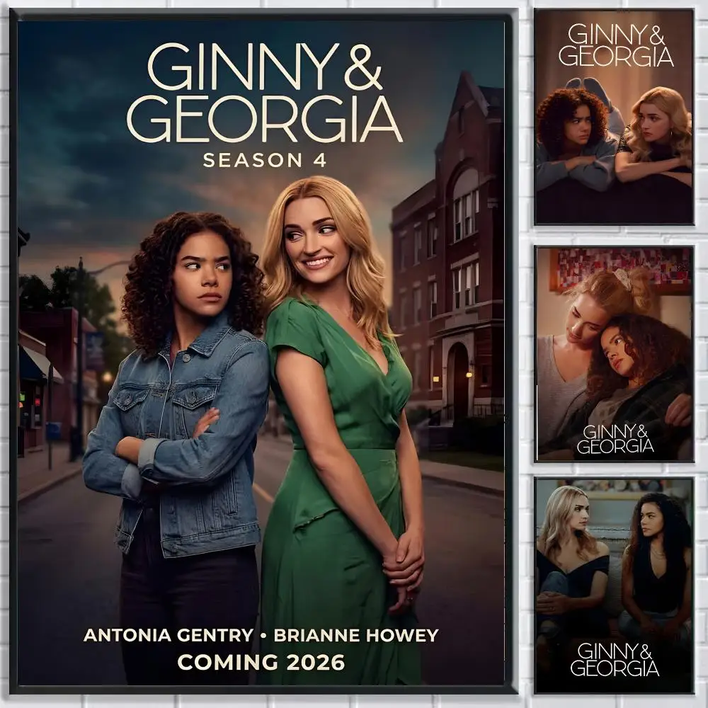American Drama G-Ginny Georgia Poster Self-adhesive Waterproof Paper Stickers For Wall Decoration In Bedrooms And Bar Rooms