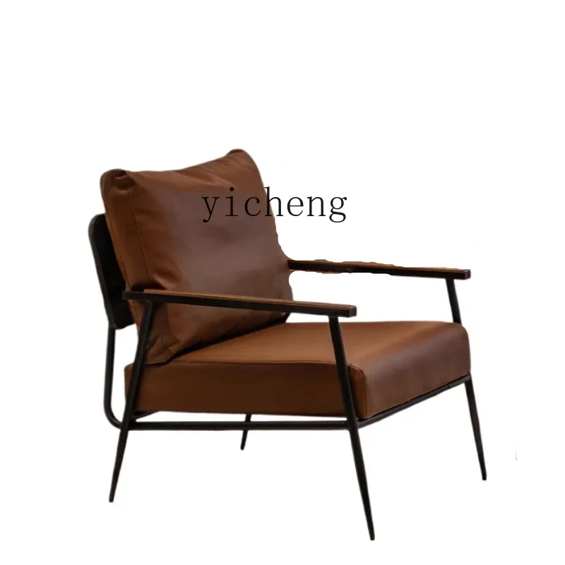 

TQH Minimalist Casual Single Sofa Chair Cafe Living Room Bedroom Reception Area Sofa Chair