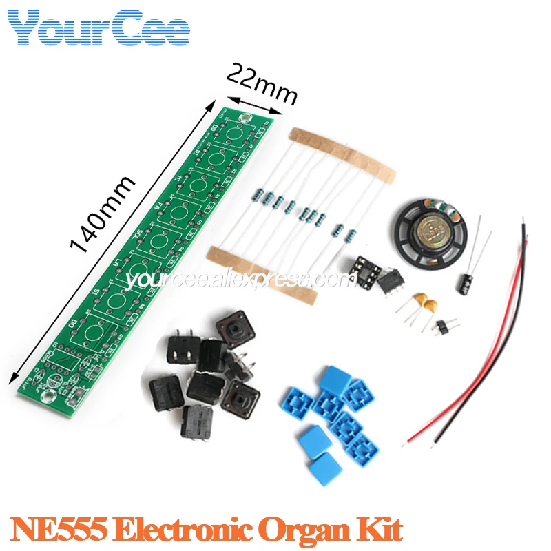 NE555 Electronic Organ Suit DIY Electronic Kit Keyboard Module Parts Soldering Practice Fun Electric Piano Learning Set