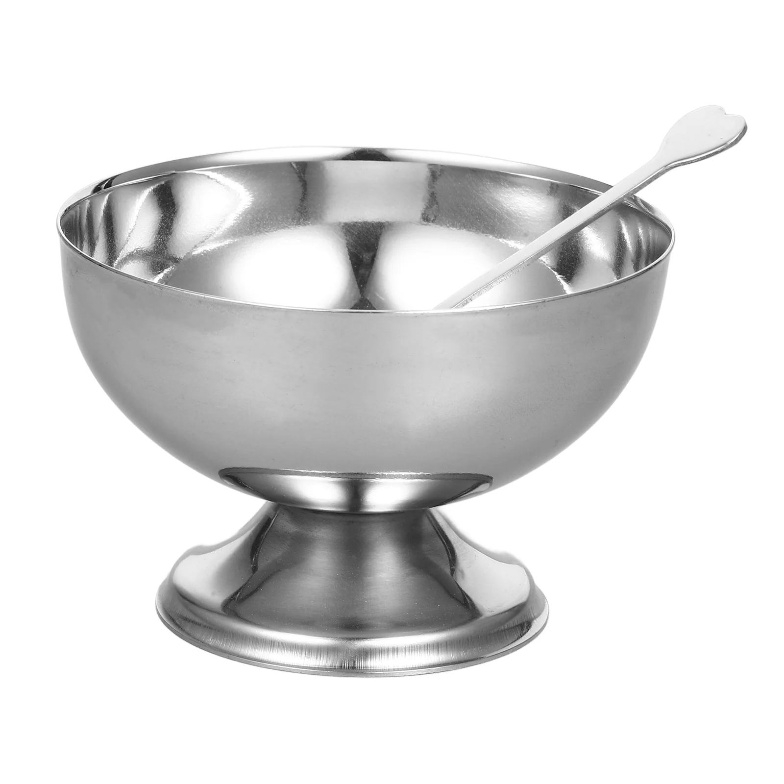 

Stainless Steel Dessert Cup Salad Bowl Storage Candy Fruit Bowls Cream Ice Food Plate Kitchen Utensils Multipurpose