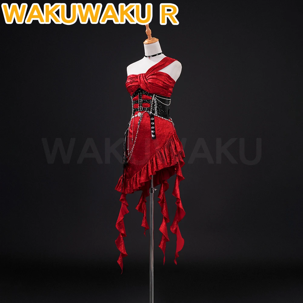 Hunter MC Cosplay Costume Game Love and Deepspace【XS-2XL】WakuWaku-R Sexy Red Dress Sylus Midnight Heroine Cosplay Plus Size view 2