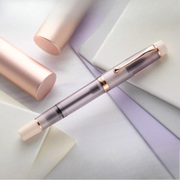 Limited Edition Luxury OPUS 88 Mocha Mousse Fountain Pen Gift Silver EF F 0.38 0.5mm Nib DEMO Orthodox Drop-in Taiwan Stationery