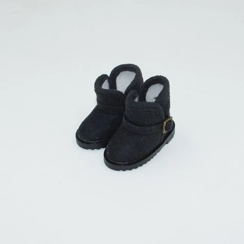 1 paar hoge laarzen hoge top 1/6 Bjd snowboots warme effen kleur 1/6 Bjd winterschoenen casual 20 cm snowboots 1/6 Bjd