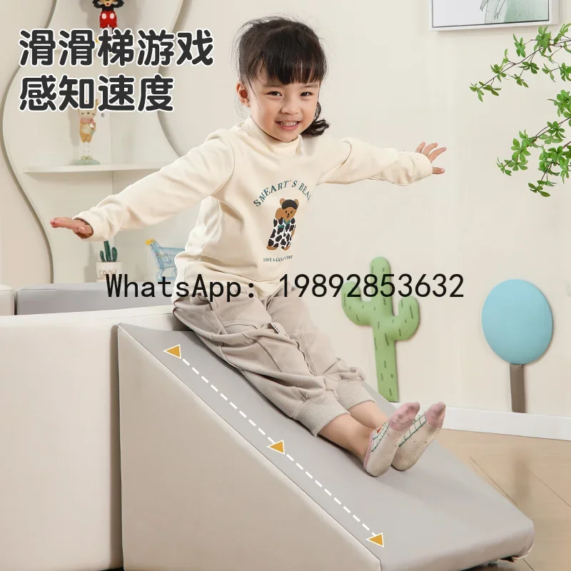 r15Children's Ball Pit Fence Indoor Soft Ball Pit Slide Soft Pack Anti-Collision Ocean Ball Pit Combination