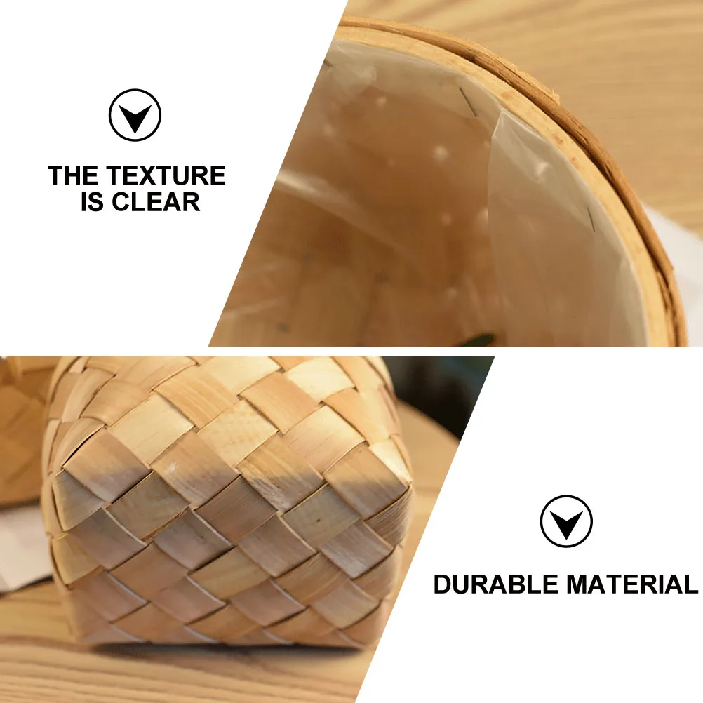 

Woven Basket Rattan Fruit Storage Baskets Photo Prop Natural Decor Long Lasting Durable Material House Gifts Container Packaging