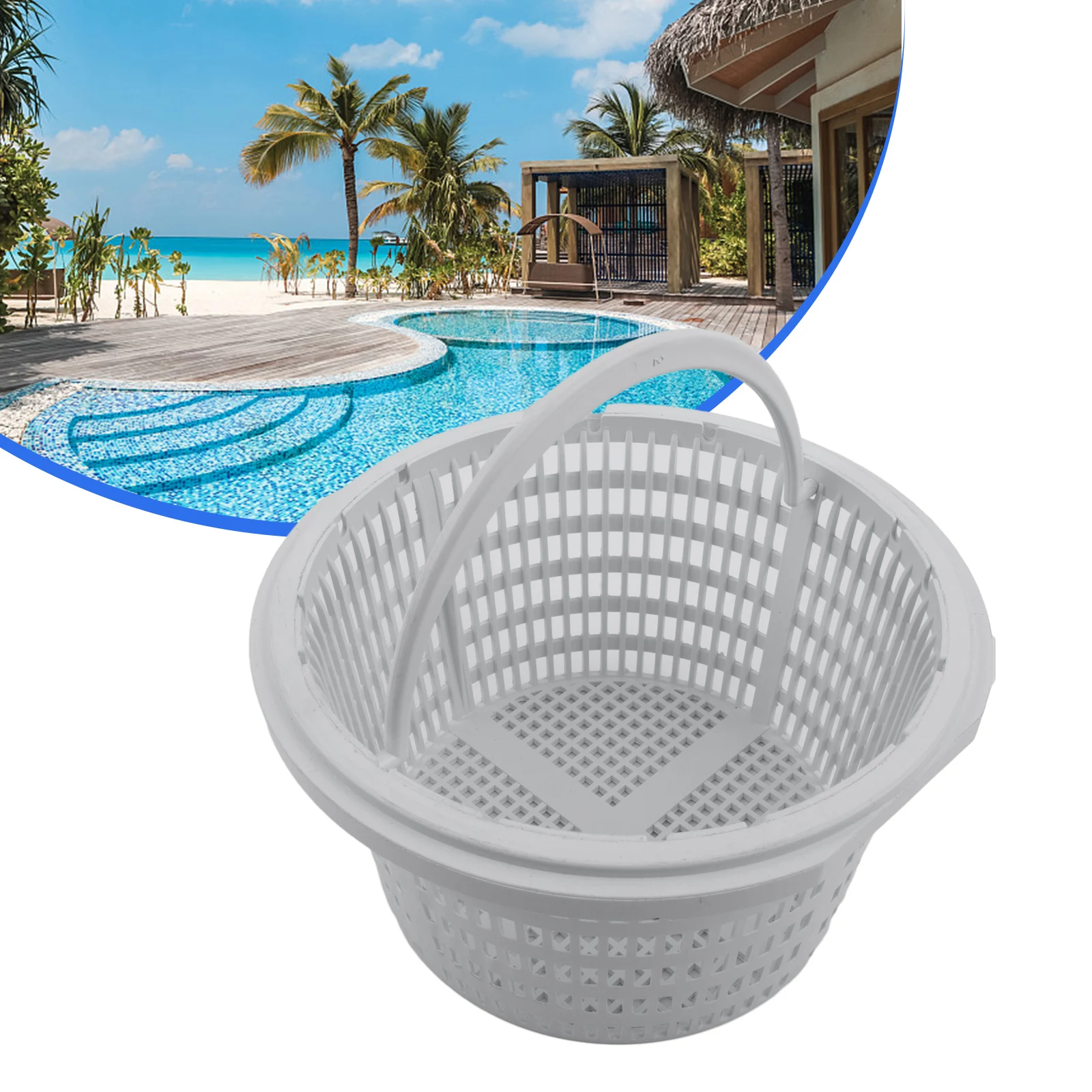 

1 Pcs 16/19cm Swimming Pool Skimmer Basket For Hayward Spx1091c SP1091LX SP1091WM Above Ground Pool Skimmer Basket Handle