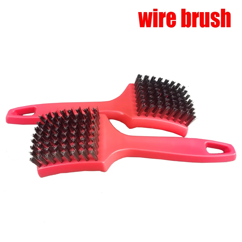 แปรงลวดเหล็กสําหรับซ่อมยางบดด้ามจับตามหลักสรีรศาสตร์การก่อสร้างประสิทธิภาพสูงโลหะหลายสถานการณ์