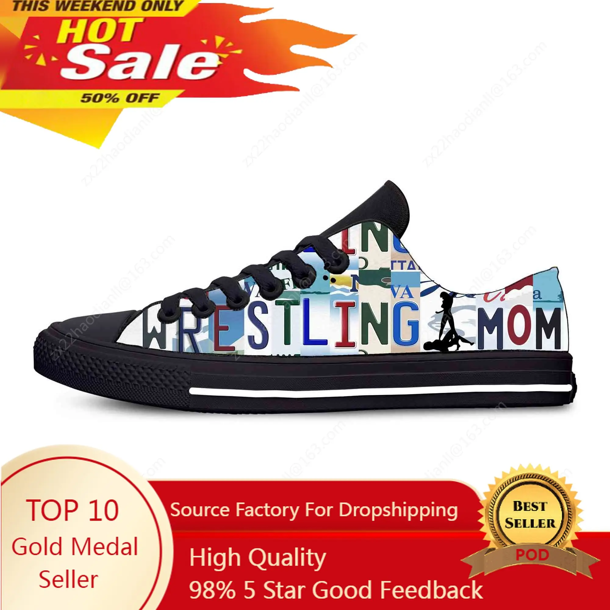 

Wrestling Mom Low Top Sneakers Mens Womens Teenager Casual Shoes Canvas Running Shoes 3D Print Breathable Lightweight shoe