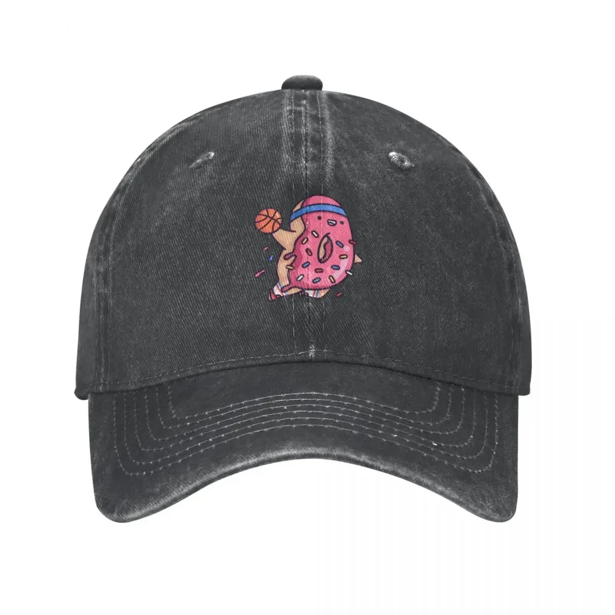 Pink Dunkin Donut with sprinkles Cowboy Hat tea Hat New In The Hat Outdoor All Seasons Travel Adjustable Caps