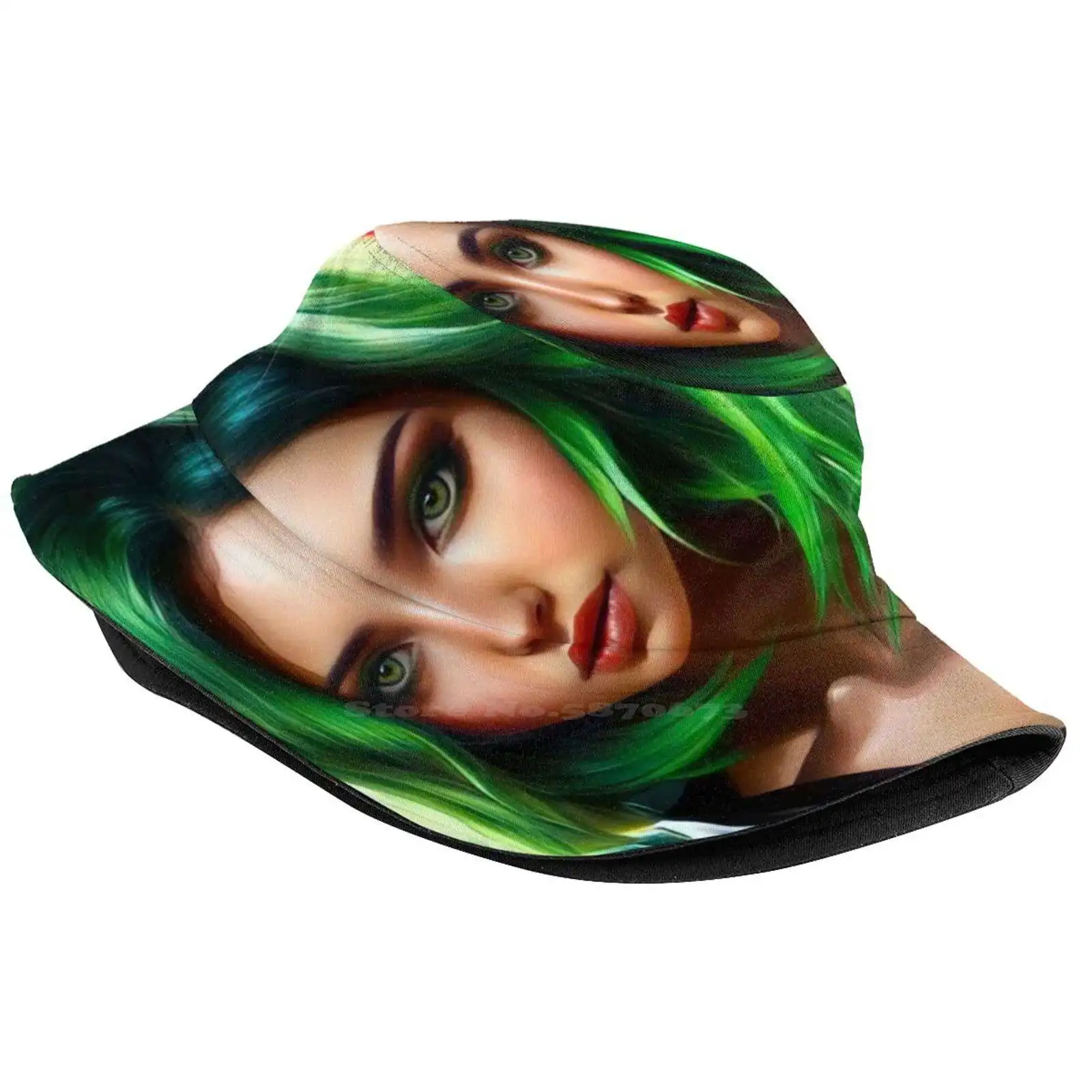 Verda Uv Protection Foldable Bucket Hats Women Men Sci Fi Female Girl Cybertech Futuristic